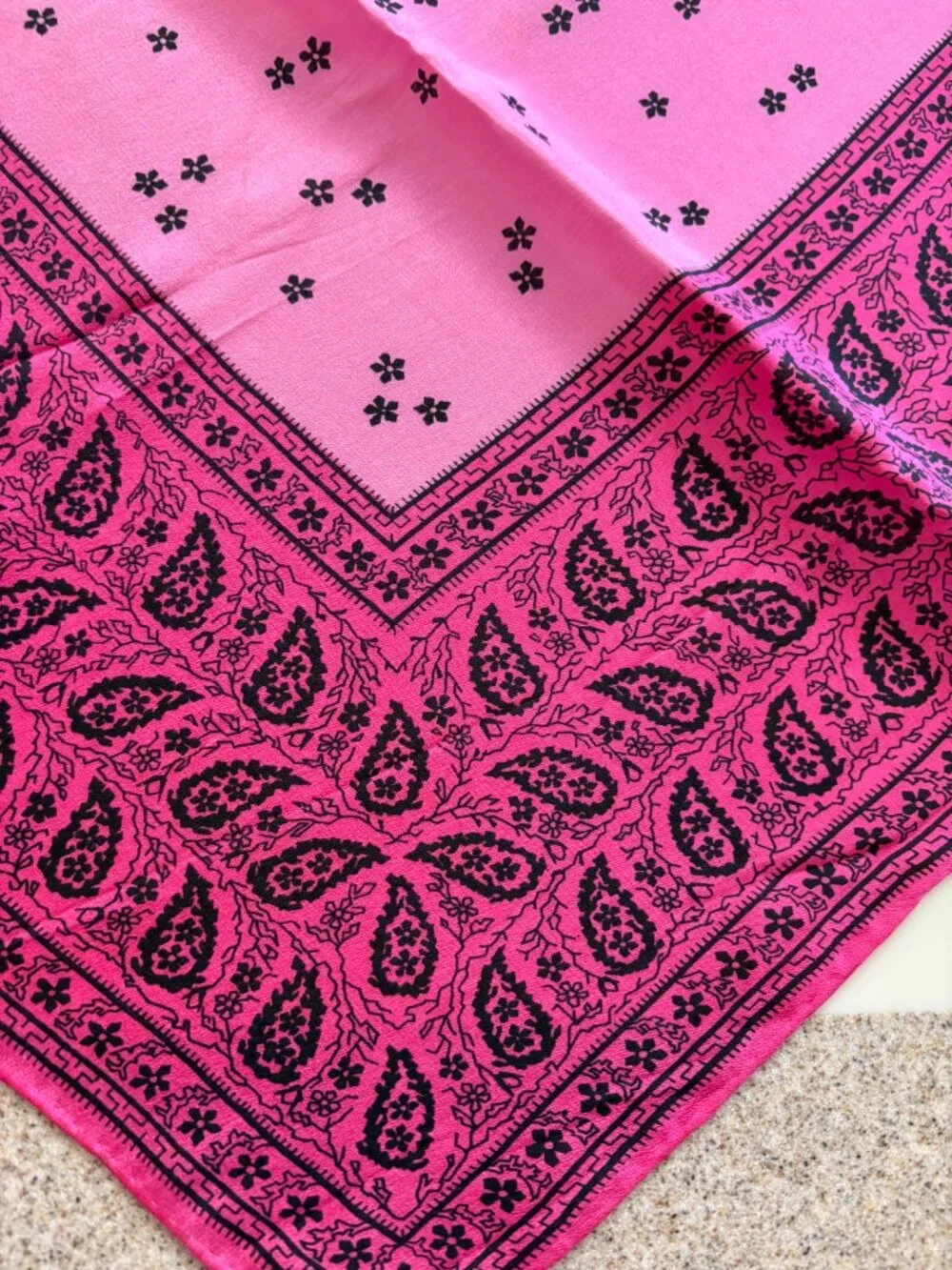 Vintage Glentex 100% Silk Scarf  31